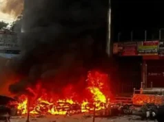 ভয়াবহ সংঘর্ষ, বিএনপির কার্যালয়ে হামলা, আশেপাশে ব্যাপক ভাঙচুর, ১১টি মোটরসাইকেলে আগুন