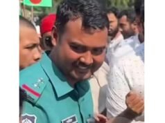 বিএনপি নেতা রিজভীর পা ধরে সালাম করা সেই পুলিশ ক্লোজড