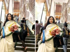 আড়ংয়ে ফ্রি ব্যাগ না পেয়ে ক্ষুব্ধ রুমিন ফারহানা, হাতে কাপড় নিয়ে শোরুম ত্যাগ