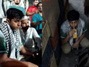 ‘ঢাবিতে অনশনরত শিক্ষার্থীর জুস পান’—ছবিটির বিষয়ে যা জানা গেলগণভোটের রায় দ্রুত বাস্তবায়নসহ তিন দফা দাবিতে ঢাকা বিশ্ববিদ্যালয়ের (ঢাবি) রাজু ভাস্কর্যের পাদদেশে আমরণ অনশনে বসেছেন তিন শিক্ষার্থী। তাদের মধ্যে একজনের লুকিয়ে জুস খাওয়ার ছবি সামাজিক যোগাযোগ মাধ্যমে ভাইরাল হয়েছে। ফেসবুকের বিভিন্ন একাউন্ট থেকে দাবি করা হচ্ছে, অনশনরত অবস্থায় লুকিয়ে জুস পান করছেন ওই শিক্ষার্থী। শনিবার (১১ এপ্রিল) রিউমার স্ক্যানার টিম তাদের ফেসবুক পেজে জানিয়েছে, ঢাবিতে অনশনরত শিক্ষার্থীর লুকিয়ে জুস পানের দৃশ্য দাবিতে ছড়ানো ছবিগুলো এআই দিয়ে তৈরি। অনশনে বসা শিক্ষার্থীরা হলেন— ঢাবির আন্তর্জাতিক সম্পর্ক বিভাগের ২০২৩-২৪ শিক্ষাবর্ষের শিক্ষার্থী ও মুক্তিযোদ্ধা জিয়াউর রহমান হল সংসদের কার্যনির্বাহী সদস্য মো. সাদিক মুনওয়ার মুনেম, সমাজবিজ্ঞান বিভাগের ২০২৪-২৫ শিক্ষাবর্ষের সাকিবুর রহমান এবং নর্থ সাউথ বিশ্ববিদ্যালয়ের মিডিয়া কমিউনিকেশন অ্যান্ড জার্নালিজম বিভাগের শিক্ষার্থী শেখ মোস্তাফিজ। অনশনরত শিক্ষার্থীদের তিন দাবি হলো— ১. গণভোট নিয়ে নাটকীয়তা বন্ধ করে গণভোটে উল্লিখিত বিষয়গুলো সংসদে উত্থাপন ও বাস্তবায়ন করা ২. গুম প্রতিরোধ ও প্রতিকারসহ গুরুত্বপূর্ণ অধ্যাদেশগুলো সংসদে বিল আকারে উত্থাপন করা ৩. গণভোট ও জুলাই সনদে উল্লিখিত বিষয়সমূহ বাস্তবায়নে পূর্ণাঙ্গ রোডম্যাপ প্রকাশ করা। জুলাই জাতীয় সনদ বাস্তবায়নে গণভোট করার জন্য অন্তর্বর্তী সরকারের আমলে জারি করা গণভোট অধ্যাদেশ, গুম প্রতিরোধে করা অধ্যাদেশ, পুলিশ কমিশন গঠনের লক্ষ্যে জারি করা অধ্যাদেশসহ ১৩টি অধ্যাদেশ নির্ধারিত সময়ের মধ্যে অনুমোদন বা অননুমোদন কোনোটাই করেনি জাতীয় সংসদ। ফলে এই অধ্যাদেশগুলো কার্যকারিতা হারিয়েছে। সংবিধানের নিয়ম অনুযায়ী, অন্তর্বর্তী সরকারের আমলে জারি করা ১৩৩টি অধ্যাদেশ গত ১২ মার্চ ত্রয়োদশ সংসদের প্রথম বৈঠকে উত্থাপন করা হয়। এর মধ্যে এই ১৩ অধ্যাদেশও ছিল। অধ্যাদেশগুলো অনুমোদনের শেষ সময় ছিল শুক্রবার। এ সময়ের মধ্যে এগুলো অনুমোদন বা অননুমোদনে কোনো বিল সংসদে আনা হয়নি। সংসদ না থাকা অবস্থায় জারি করা অধ্যাদেশ সংসদের প্রথম বৈঠকে উত্থাপন করতে হয়। এরপর ৩০ দিনের মধ্যে তা হয় পাশ করতে হয়, নইলে প্রয়োজনে হেফাজতকরণব্যবস্থা রেখে রহিতকরণ বিল আনতে হয়। হেফাজতকরণ হলো অধ্যাদেশের অধীনে নেওয়া সিদ্ধান্ত বহাল রাখা। সংসদে পাশ অথবা রহিত করা না হলে অধ্যাদেশ স্বয়ংক্রিয়ভাবে কার্যকারিতা হারায়। ত্রয়োদশ জাতীয় সংসদ নির্বাচনের দিন, অর্থাৎ গত ১২ ফেব্রুয়ারি জুলাই জাতীয় সনদের সংবিধান সম্পর্কিত প্রস্তাবগুলো বাস্তবায়নের লক্ষ্যে গণভোট অনুষ্ঠিত হয়। এতে ‘হ্যাঁ’ জয়ী হয়েছে। যদিও বিএনপির সংসদ সদস্যরা গণভোট অনুযায়ী সংবিধান সংস্কার পরিষদের সদস্য হিসেবে শপথ নেননি। জামায়াতে ইসলামী ও জাতীয় নাগরিক পার্টিসহ (এনসিপি) ১১–দলীয় নির্বাচনি ঐক্যের সংসদ সদস্যরা সংবিধান সংস্কার পরিষদের শপথ নিয়েছেন। উল্লেখ্য, জুলাই জাতীয় সনদের সংবিধান সম্পর্কিত প্রস্তাবগুলো বাস্তবায়নে জুলাই জাতীয় সনদ (সংবিধান সংশোধন) বাস্তবায়ন আদেশ জারি করেছিল অন্তর্বর্তী সরকার। সেখানে আদেশটি এবং জুলাই সনদের সংবিধান সম্পর্কিত প্রস্তাব নিয়ে গণভোট আয়োজনের কথা বলা হয়। এরপর গণভোট আয়োজনে ‘গণভোট অধ্যাদেশ’ জারি হয়। বিএনপি বলে আসছিল সংসদ না থাকা অবস্থায় রাষ্ট্রপতি অধ্যাদেশ জারি করতে পারেন, সংবিধান সংশোধনের আদেশ নয়। বিএনপির স্থায়ী কমিটির সদস্য ও স্বরাষ্ট্রমন্ত্রী সালাহউদ্দিন আহমদ গত ৩১ মার্চ সংসদে ‘জুলাই জাতীয় সনদ (সংবিধান সংস্কার) বাস্তবায়ন আদেশ, ২০২৫’-কে অন্তর্বর্তী সরকারের ‘অন্তহীন প্রতারণার দলিল’ ও ‘জাতীয় প্রতারণা’ আখ্যায়িত করেন। তিনি বলেন, এই আদেশের কোনো আইনি বৈধতা নেই এবং এটি সূচনা থেকেই অবৈধ।