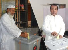ভোট দিলেন বিএনপি ও জামায়াতের প্রার্থী