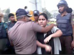 সাংবাদিক পেটানো সেই ডিসি এবার এনসিপির নারী কর্মীর গায়ে হাত দিলেন