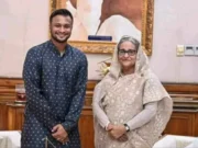 শেখ হাসিনার সঙ্গে সংবাদ সম্মেলনে থাকছেন সাকিব আল হাসান