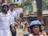 ছাত্রদল-শিবির সংঘর্ষে হেলমেট পরা অবস্থায় নয়নের ছবি ভাইরাল