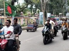 শোডাউনে বিএনপি নেতার মুখে ‘জয়বাংলা’ স্লোগান